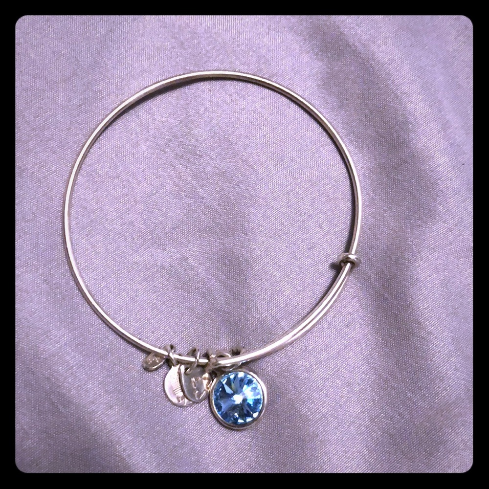 Alex and ani bracelet March birthstone